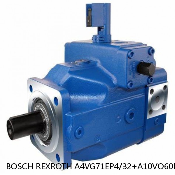 A4VG71EP4/32+A10VO60DFR1/52 BOSCH REXROTH A4VG VARIABLE DISPLACEMENT PUMPS #1 image